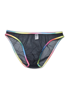 3-pack Men's Ultra-sheer Rainbow-edge Mesh Briefs