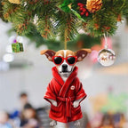 Christmas Christmas Tree Decoration Acrylic Flat Hanging Decorations