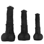 ruff GEAR Silicone Dark Horse Realistic Dildo 13.2 Inch