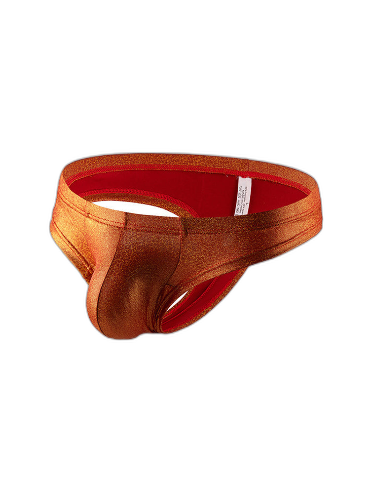 3 Pack Men's Sparkle Thongs in Solid Colors