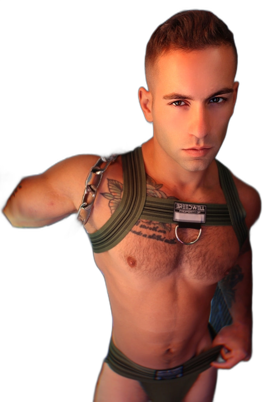 Breedwell Cumdump Bulldog Harness Army Green
