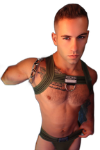 Breedwell Cumdump Bulldog Harness Army Green
