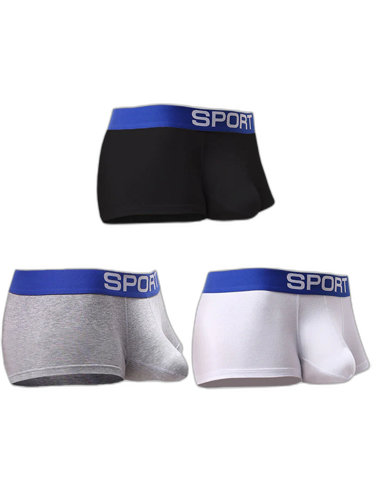 3 Pack Mens Sculpt Bulge Shape Support Pouch Underwear