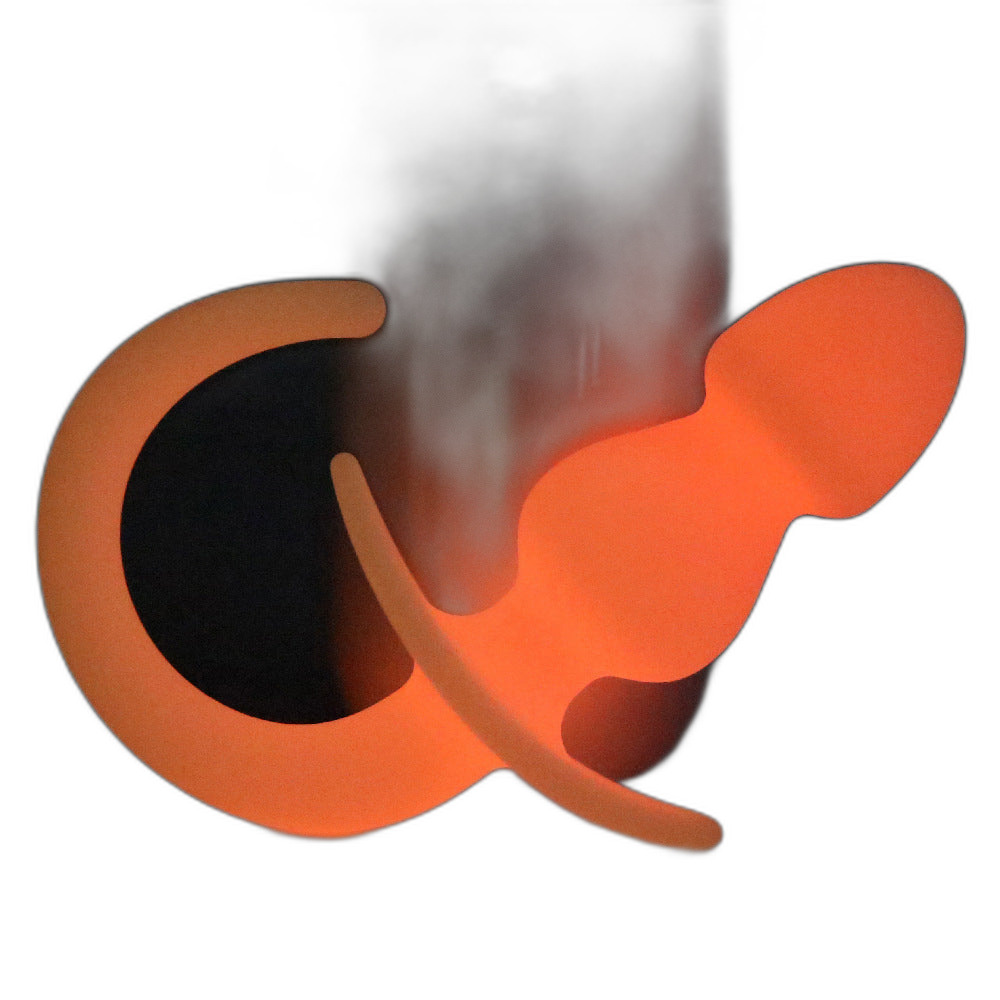 Mojo - Dog Tail Butt Plug - Glow In The Dark Butt Plug - Silicone Butt Plug