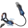 Command 3 in 1 Vibrating Cock and Ball Sling with Thrusting Butt Plug