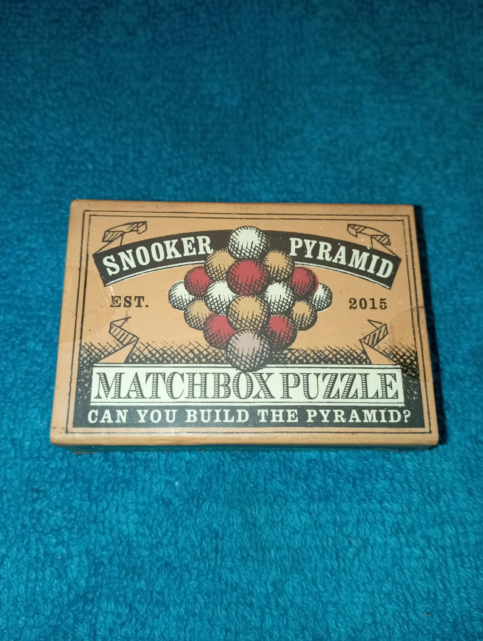 SNOOKER PYRAMID MATCHBOX PUZZLE