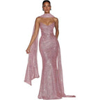 Women's Fashionable Casual Strap Sequin Dress