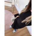 Women's Pure Color Minimal Versatile Tight Long Sleeve Narrow Dress