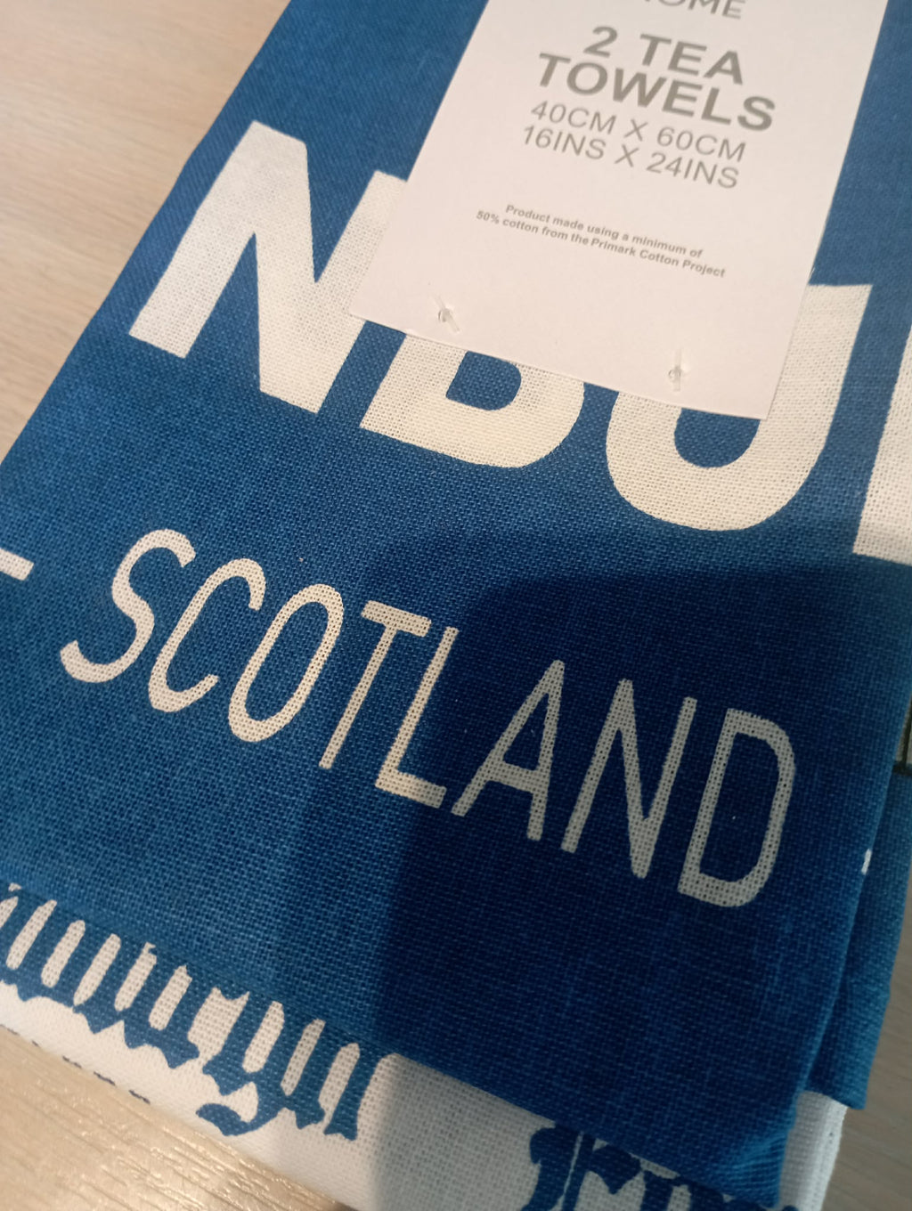 SCOTLAND EDINBURGH TEA TOWELS x2