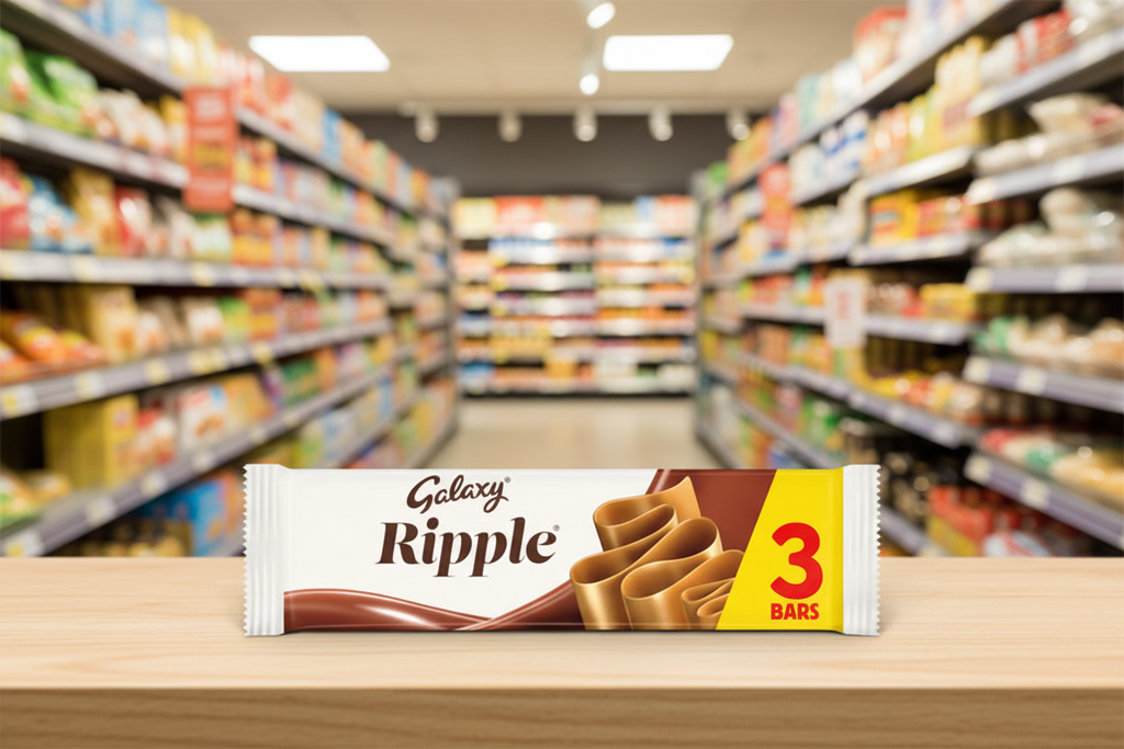29 x Galaxy Ripple Milk Chocolate Bars 3pk - 90GM