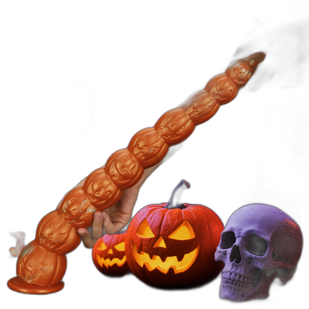 Halloween Pumpkin - Long Anal Plug - Anal Bead