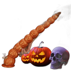 Halloween Pumpkin - Long Anal Plug - Anal Bead