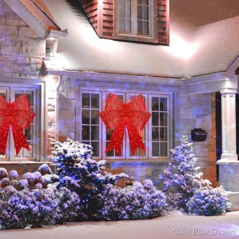 Light Up Christmas Decorative Bowknot