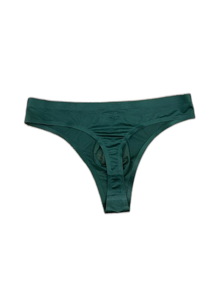 4-pack Men's Sexy Solid Color Letter Seamless Thong
