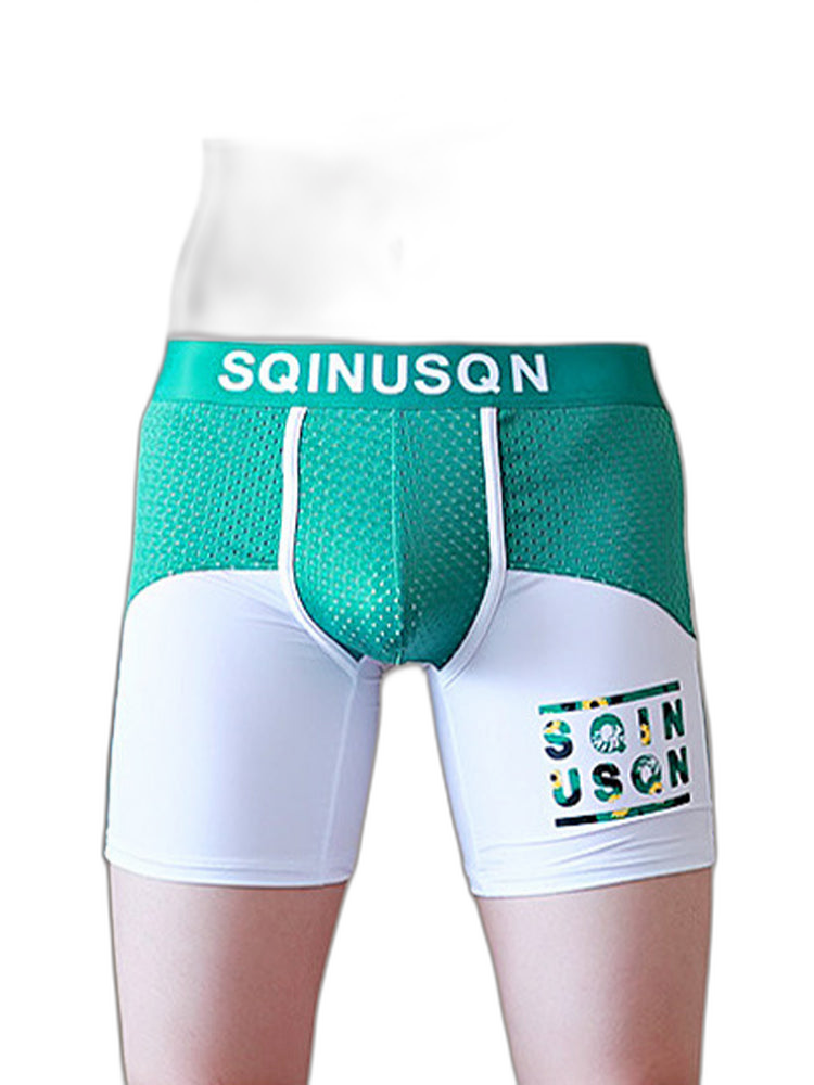 Men's Anti-Chafing Sports Boxer Briefs with Spacious Pouch