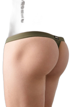 SURGE Swim Thong - Army Green