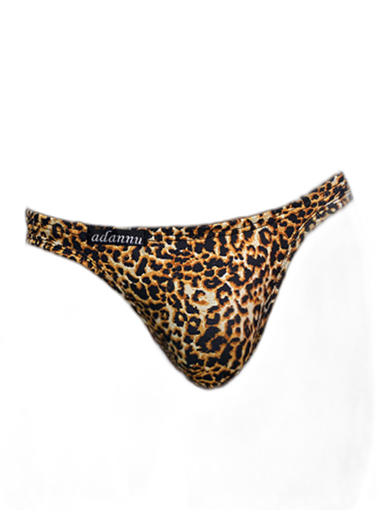Men’s Sexy Leopard Print Pouch Briefs