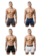 3 Pack Breathable Antibacterial Mesh Boxers Briefs