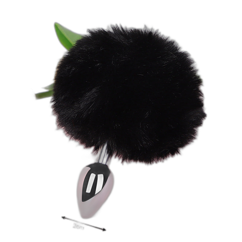 Lola - Bunny Tail Butt Plug - Metal Butt Plug - Anal Sex Toy