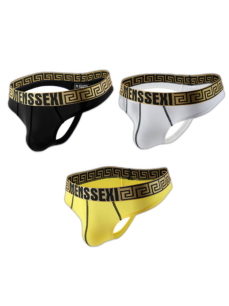 3 Pack Men's Sexy Soft Breathable Seamless Thong