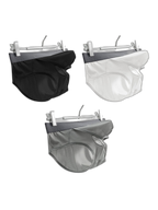 3 Pack Men's Low-Rise Mesh Briefs with Breathable Support & Convenience Fly