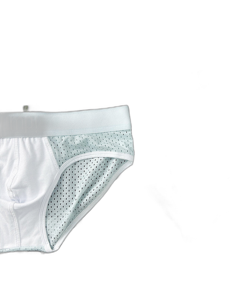 2 Pack Men's Mesh Loose Fit Sport Low-Rise Briefs