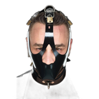 Vilain Garçon Heavy Rubber Locking Head Harness Muzzle