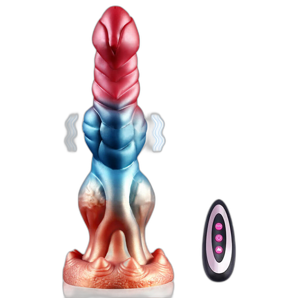 Terry - 10 Inch Thrusting Dildo - Fantasy Knotted Dildo
