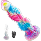 Phoenix II - 10.2 Inch Thrusting & Vibrating Dildo - Knot Dildo with Remote