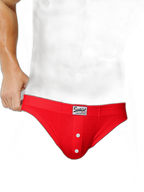2 Pack Men's Premium Comfortable Fabric Low-Rise U-Shaped Button Fly Briefs