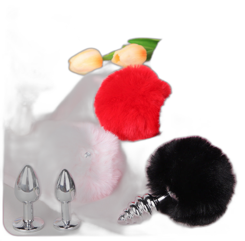 Lola - Bunny Tail Butt Plug - Metal Butt Plug - Anal Sex Toy