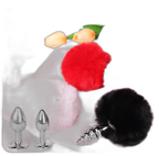 Lola - Bunny Tail Butt Plug - Metal Butt Plug - Anal Sex Toy
