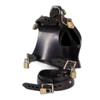 Vilain Garçon Heavy Rubber Locking Head Harness Muzzle