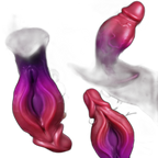 Soren - 6.7 Inch Monster Glans Silicone Butt Plug - Fantasy Anal Toy