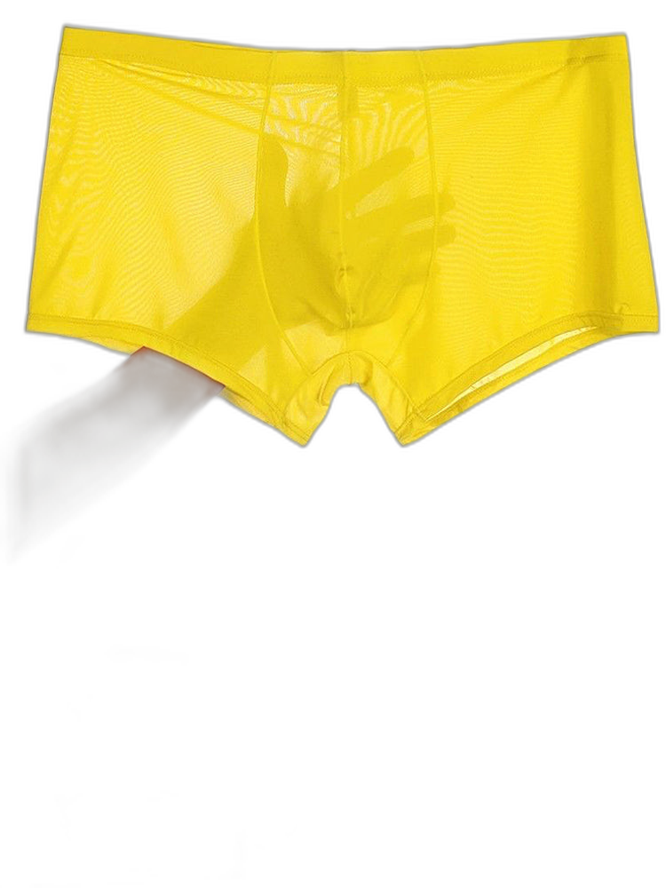 Thin Breathable Ice Silk U Convex Boxers for Men