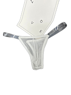 2 Pack Men's Sexy Seamless Semi-Transparent Thong & Strings