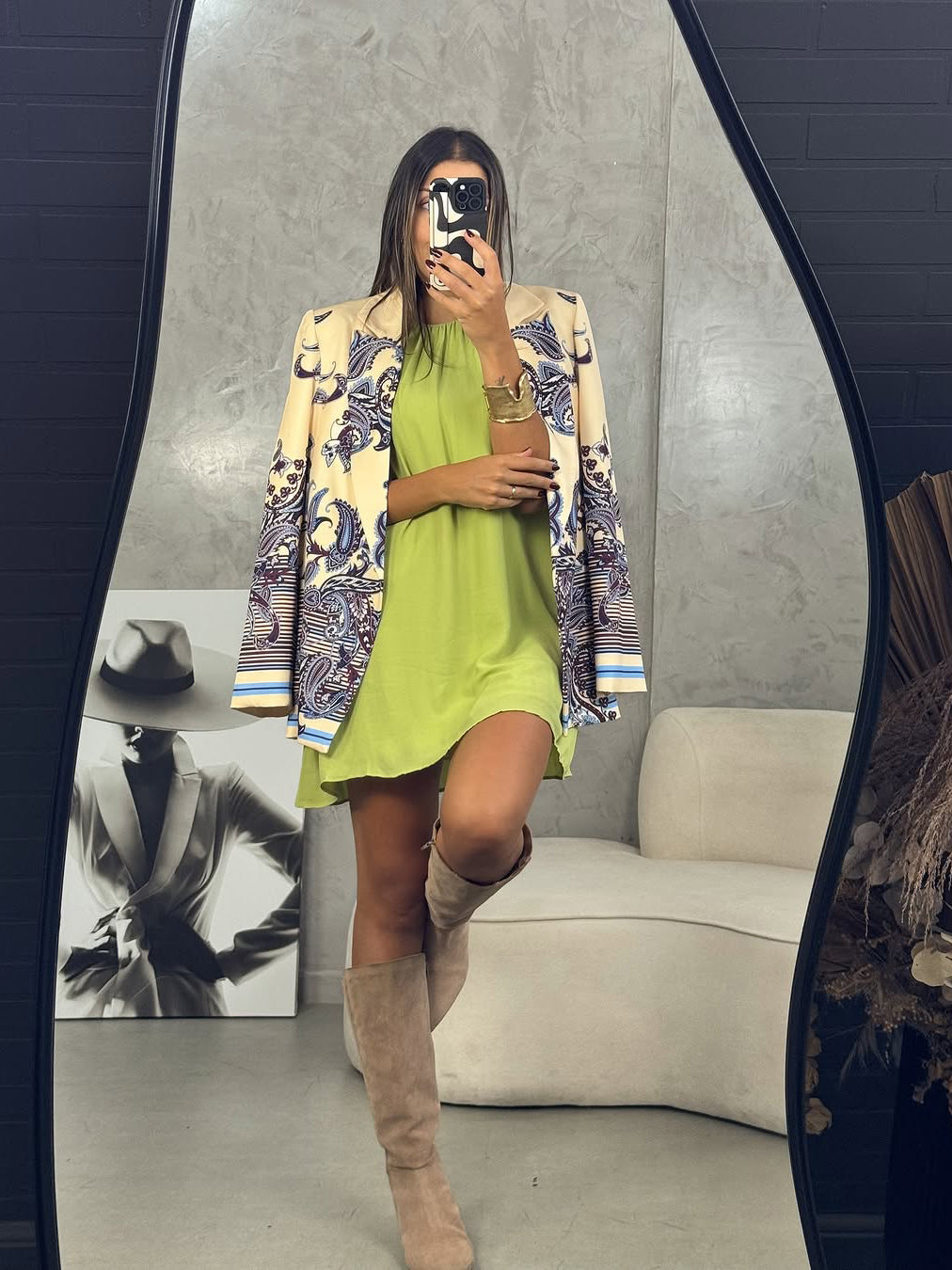 Bohemian Ruffled Loose Dress Two-piece Set