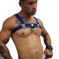 Breedwell Daddys Favourite Bulldog Harness Blue