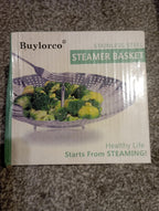 BUYLORCO Stainless Steel STEAMING BASKET