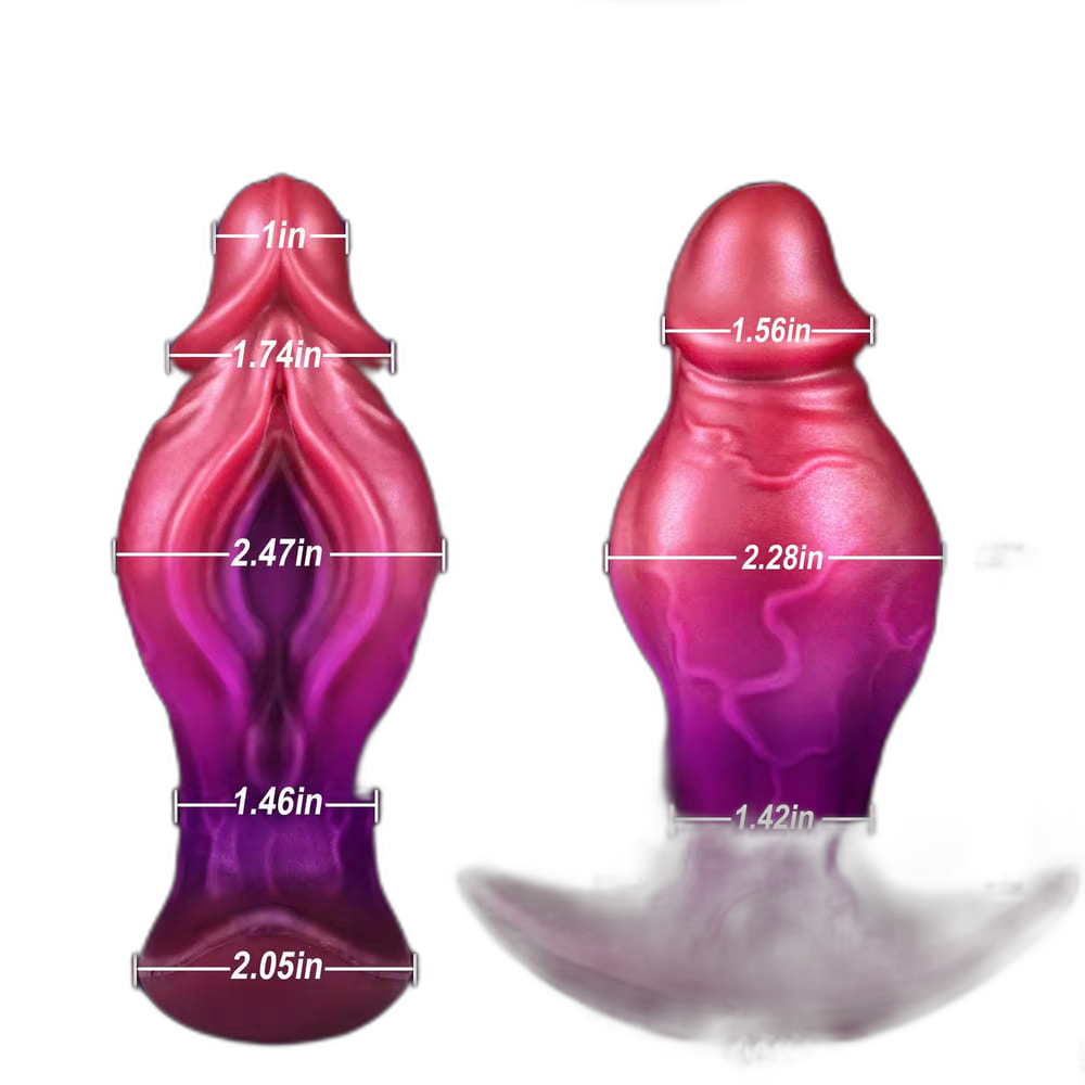 Soren - 6.7 Inch Monster Glans Silicone Butt Plug - Fantasy Anal Toy