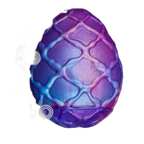 Curio Egg - Large Butt Plug with Chain Leash
