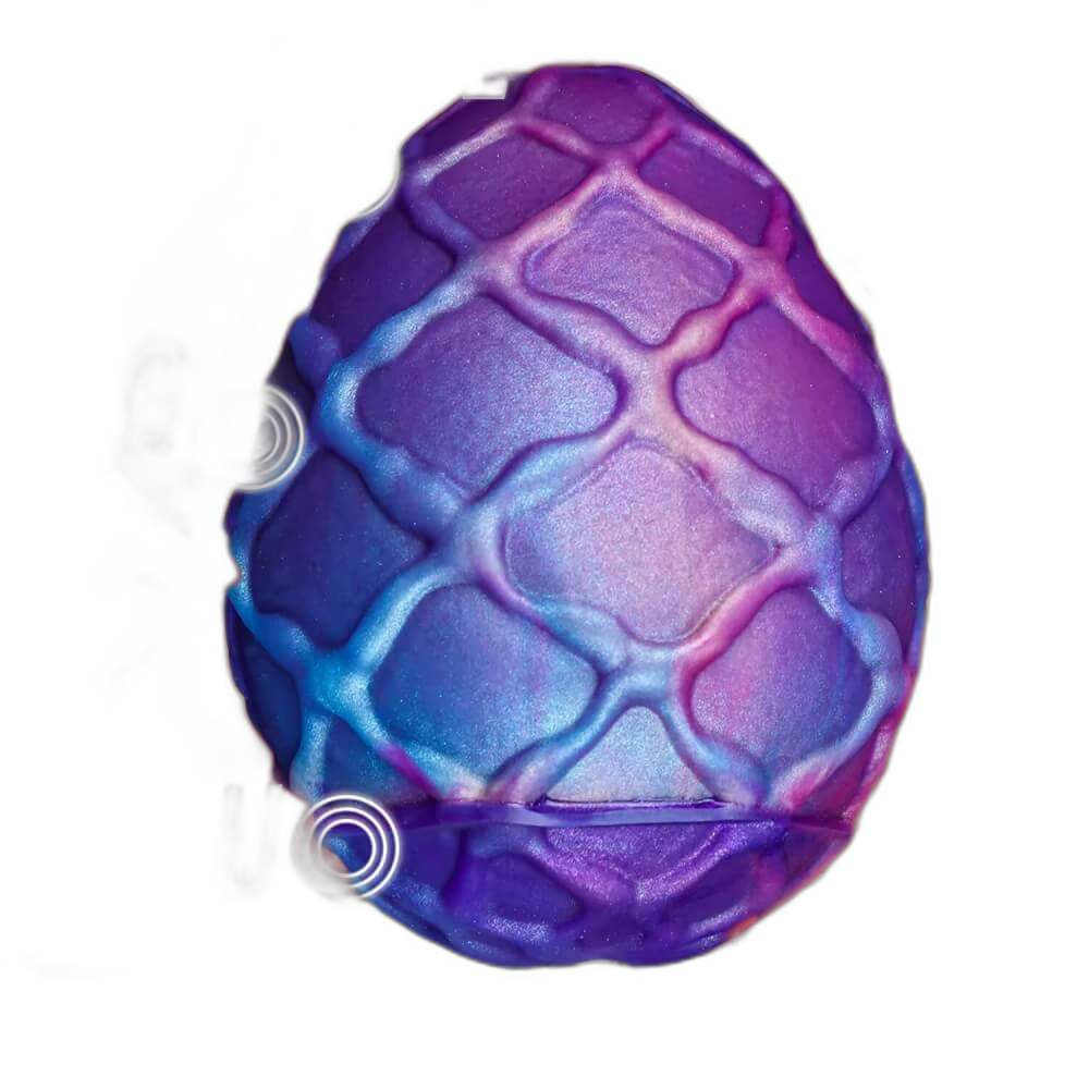 Curio Egg - Large Butt Plug with Chain Leash