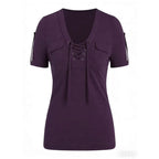 Fashionable Casual Women's Short-sleeve Top