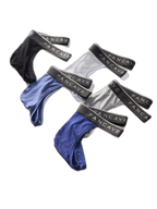 3 Pack Men's Modal U-Pouch Mid-Rise Thongs