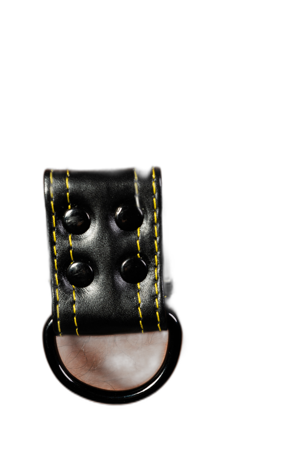 ruff GEAR RAW  Leather Bulldog Harness Black Yellow