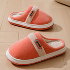 Household Warm Slugged Bottom Non-slip Plush Slippers