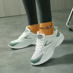 Lightweight And Simple Low-Top Air Cushion Sports Shoes for Women, Breathable Knitted Casual Footwear.