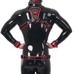 Furrjoi Harness, Cuff, Collar, Lead Underwear Bundle Red