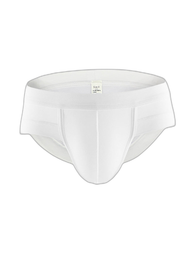 4 Pack Men's Solid Breathable Anti-Pinch Briefs
