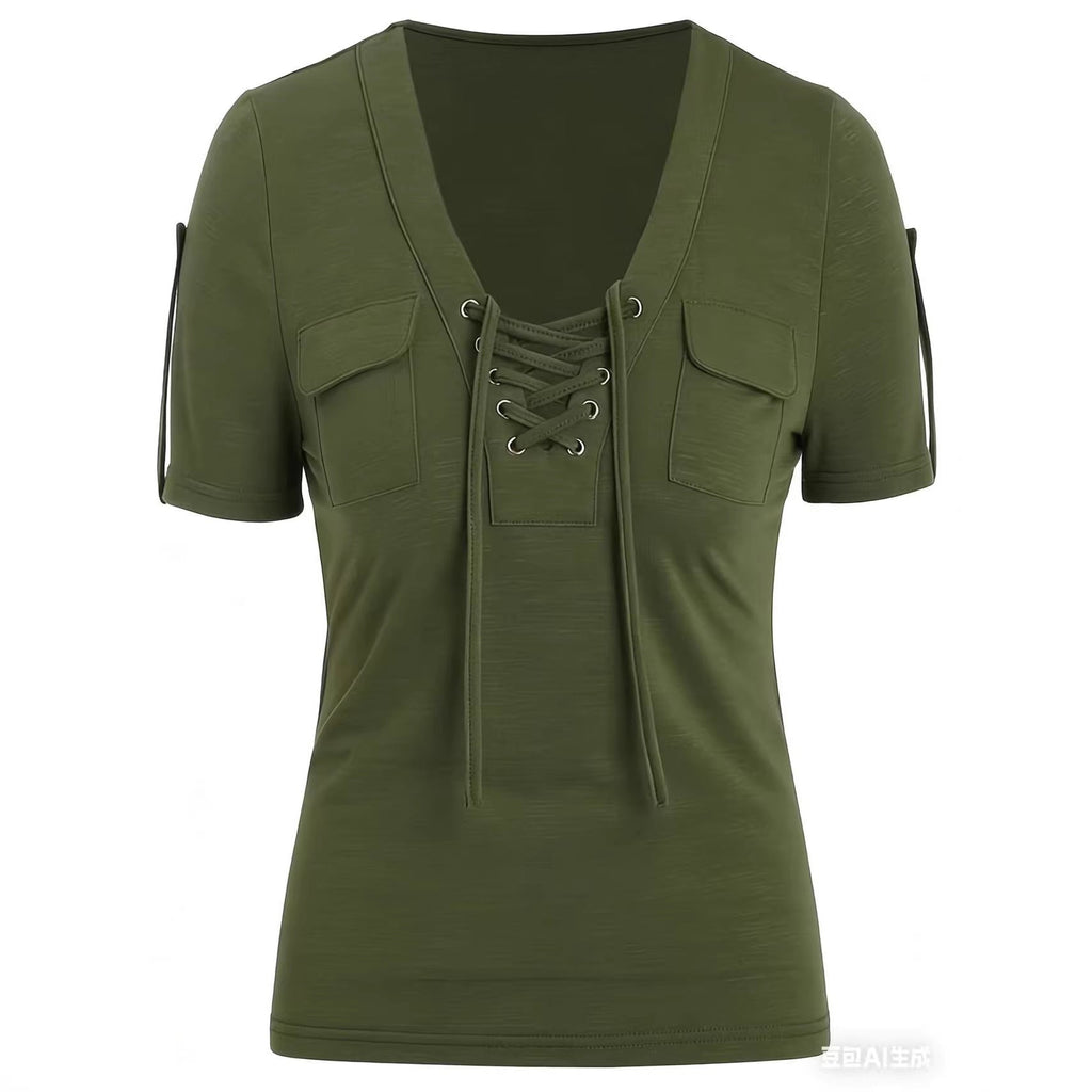 Fashionable Casual Women's Short-sleeve Top